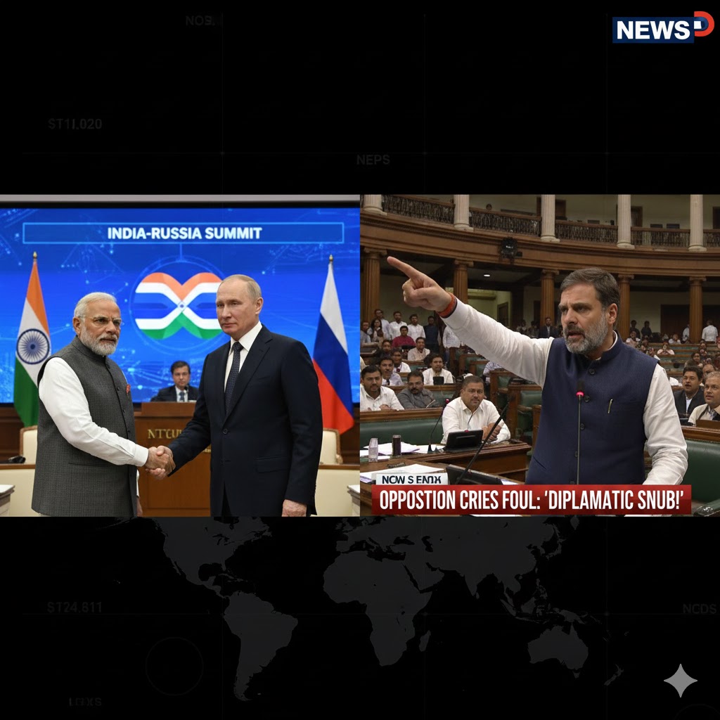 🤝 Diplomacy and Domestic Jabs: Putin's Visit, Congress's LoP Snub, and State-Level Tussles